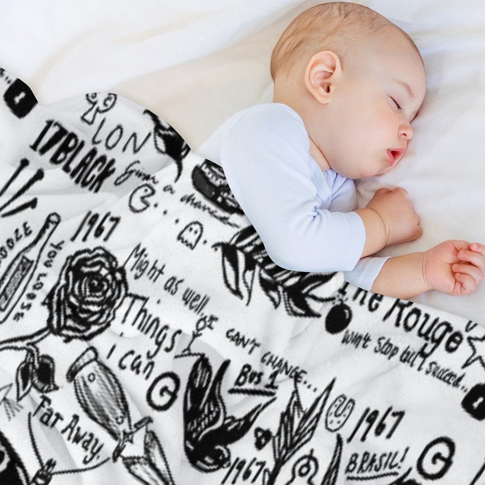 Tattoos Collage Throw Blanket