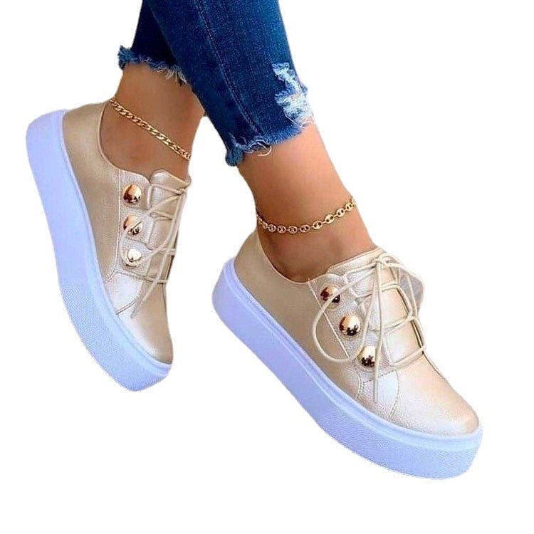 Rivet & Run Lace-Up Flats