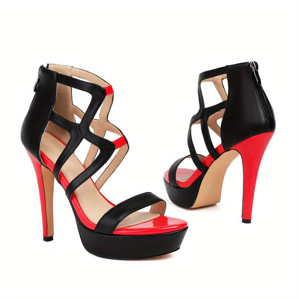 Black & Red Platform Heels