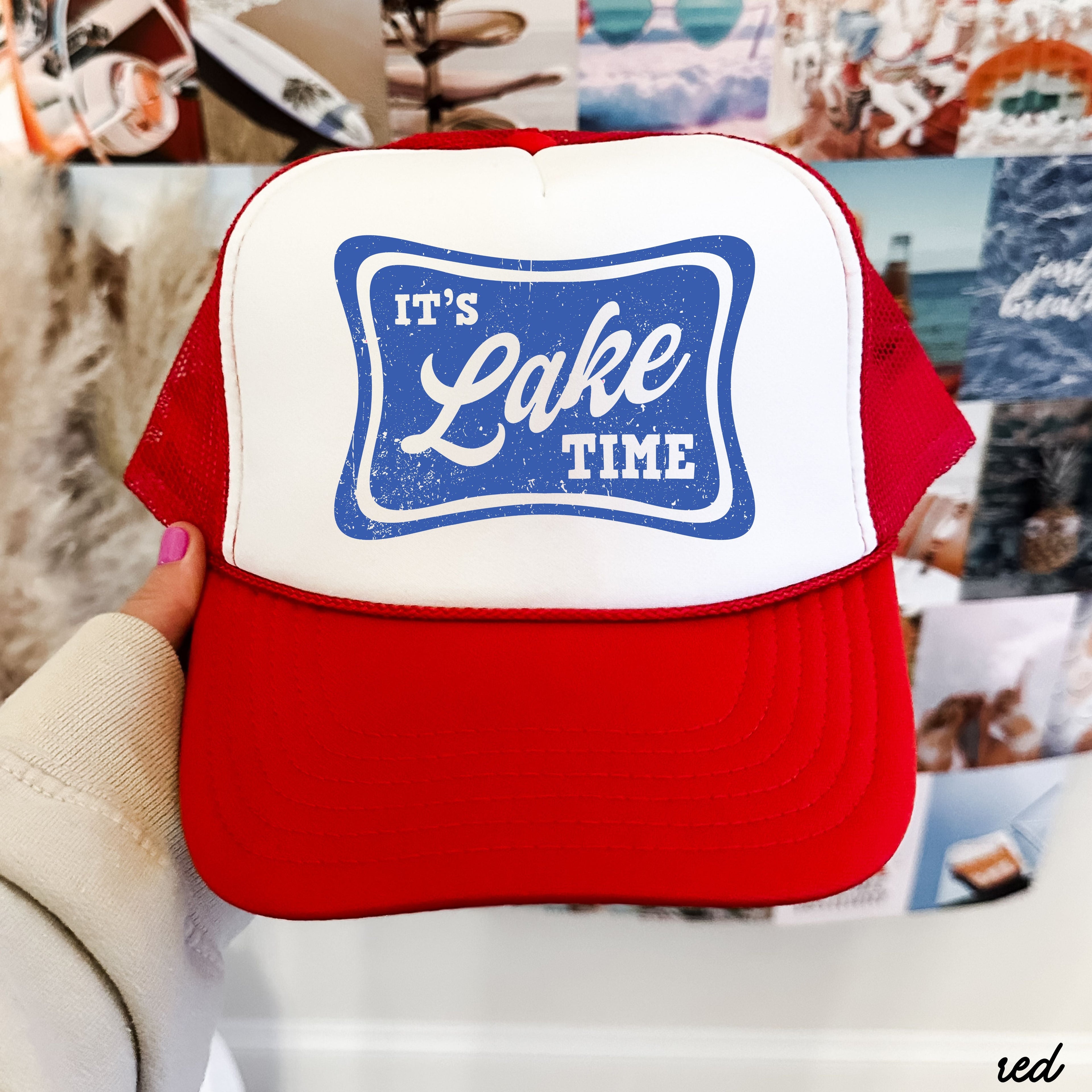 It's Lake Time Trucker Hat