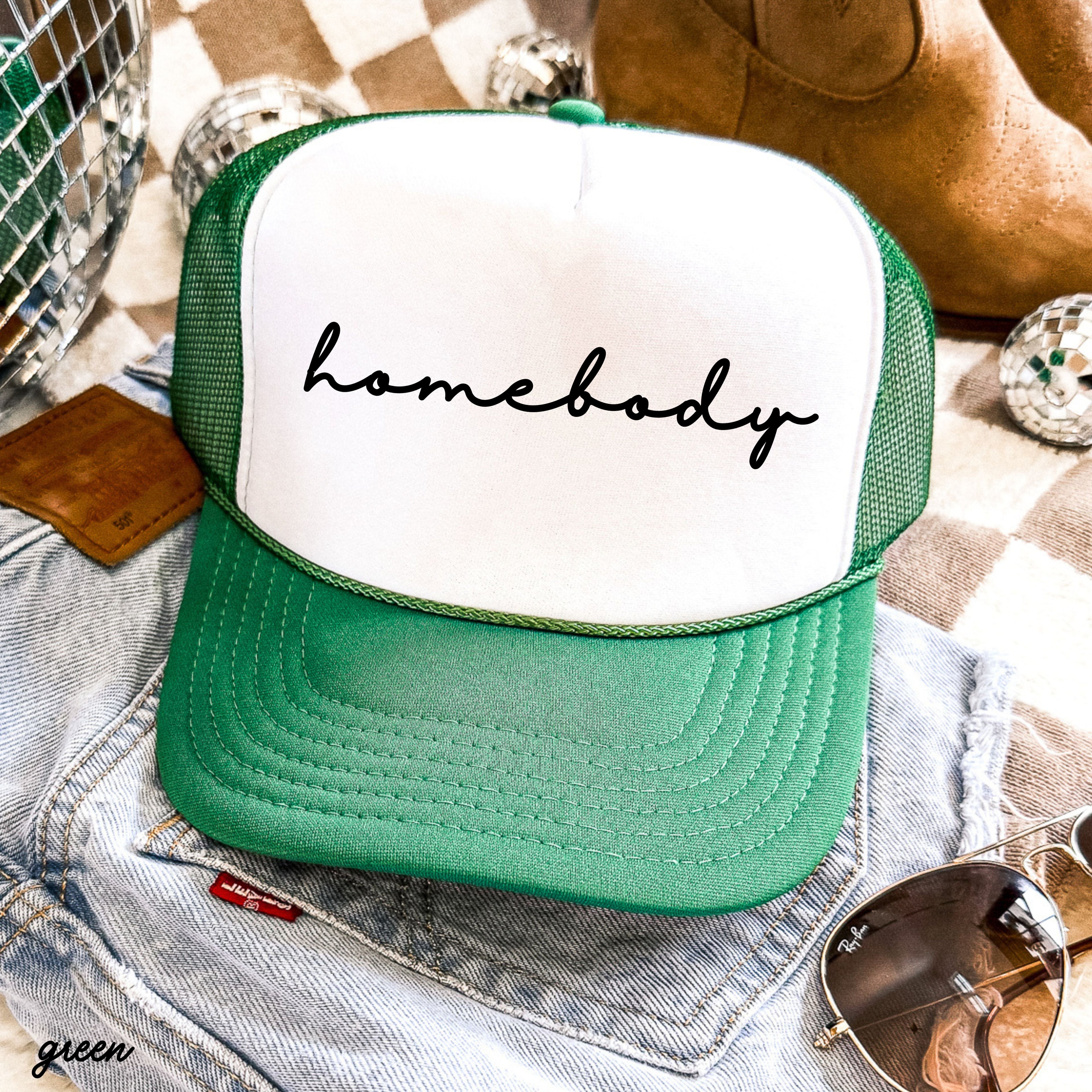 Homebody Cursive Trucker Hat