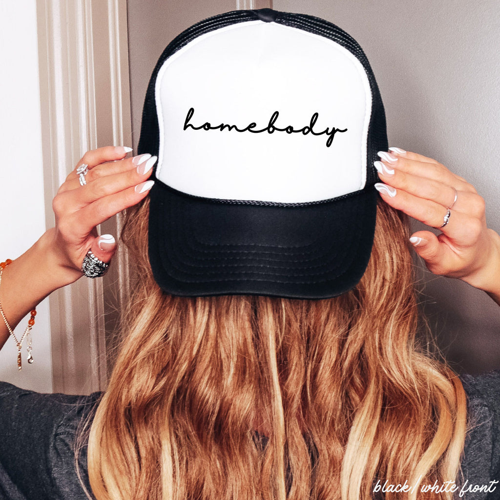 Homebody Cursive Trucker Hat