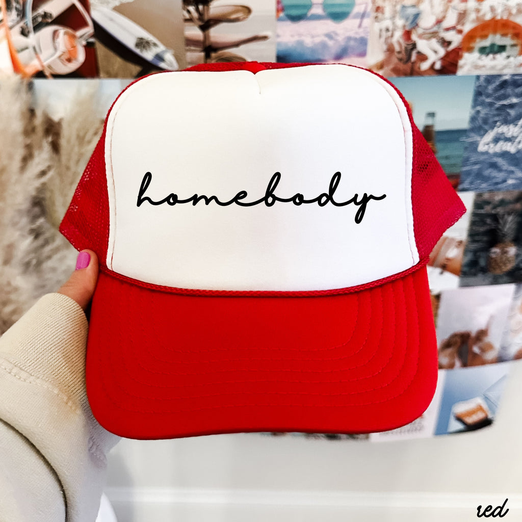 Homebody Cursive Trucker Hat