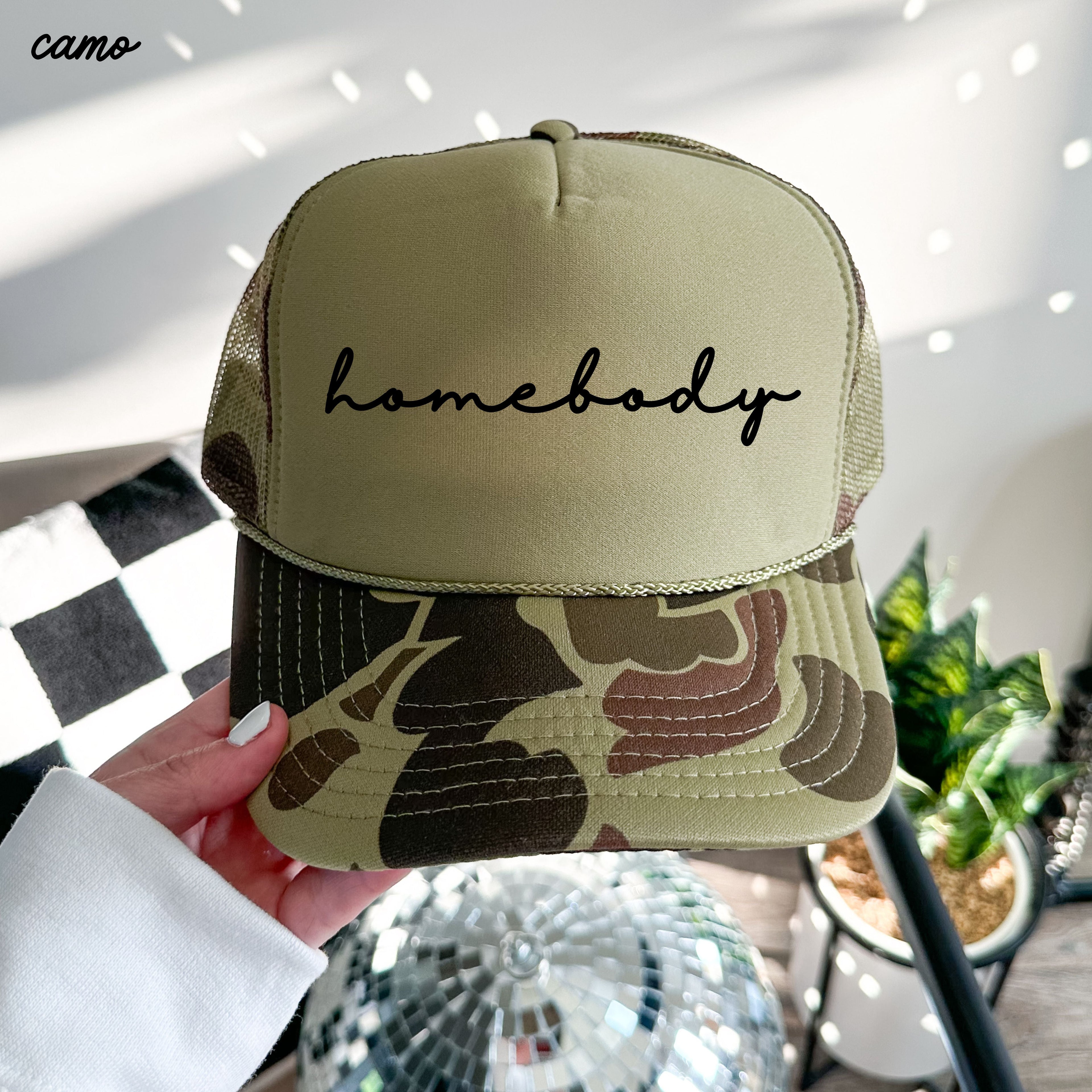 Homebody Cursive Trucker Hat