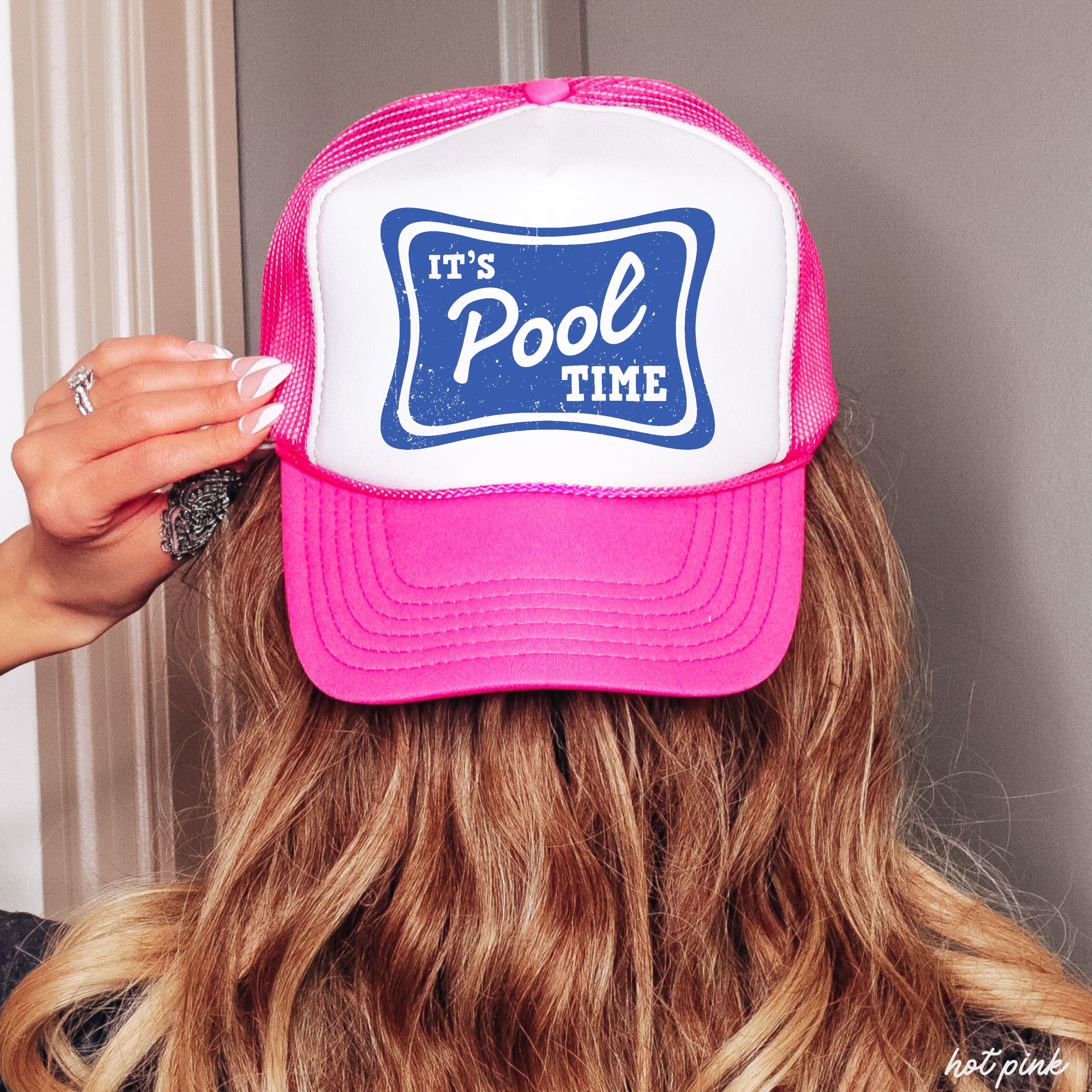 It's Pool Time Trucker Hat