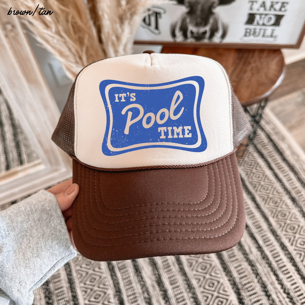 It's Pool Time Trucker Hat