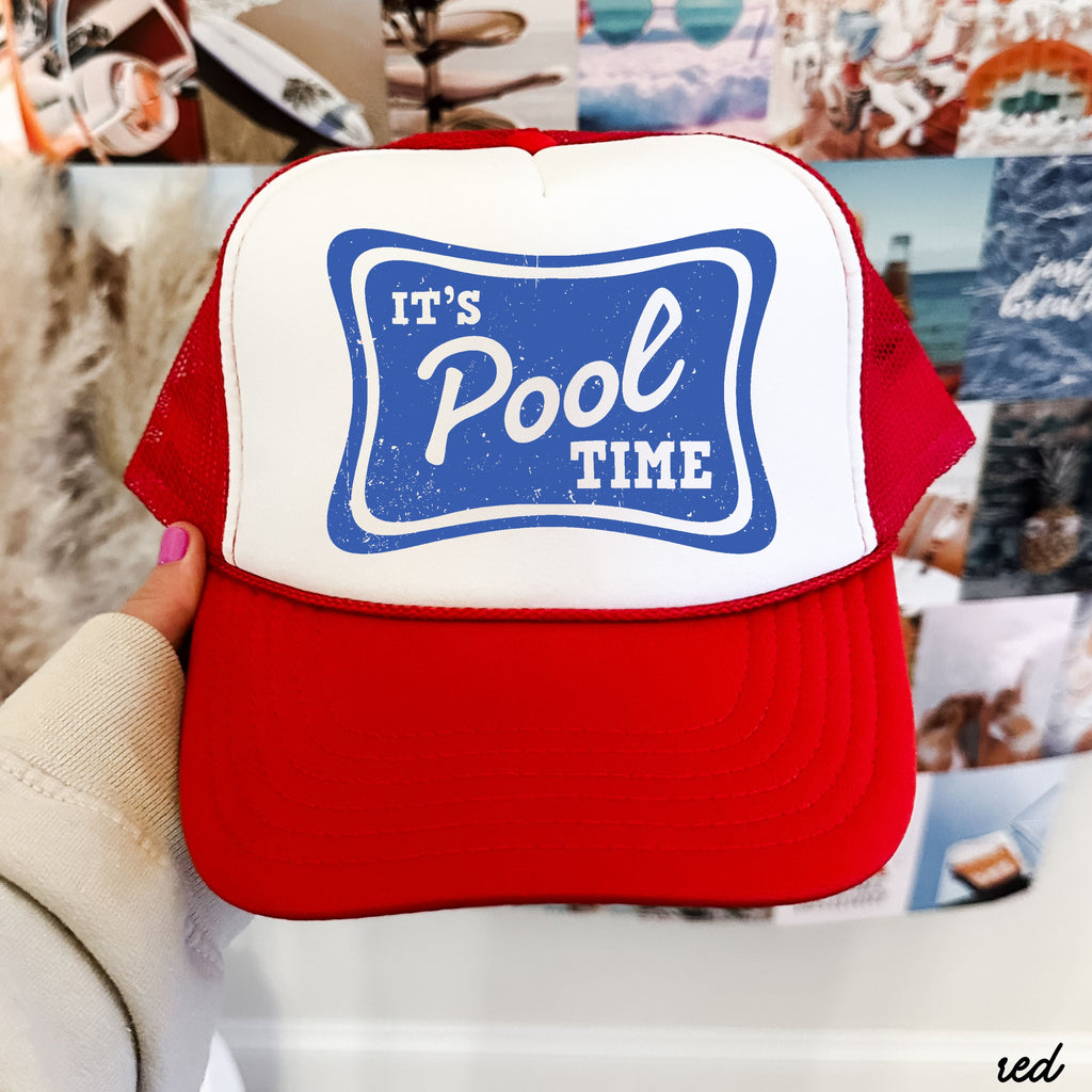 It's Pool Time Trucker Hat