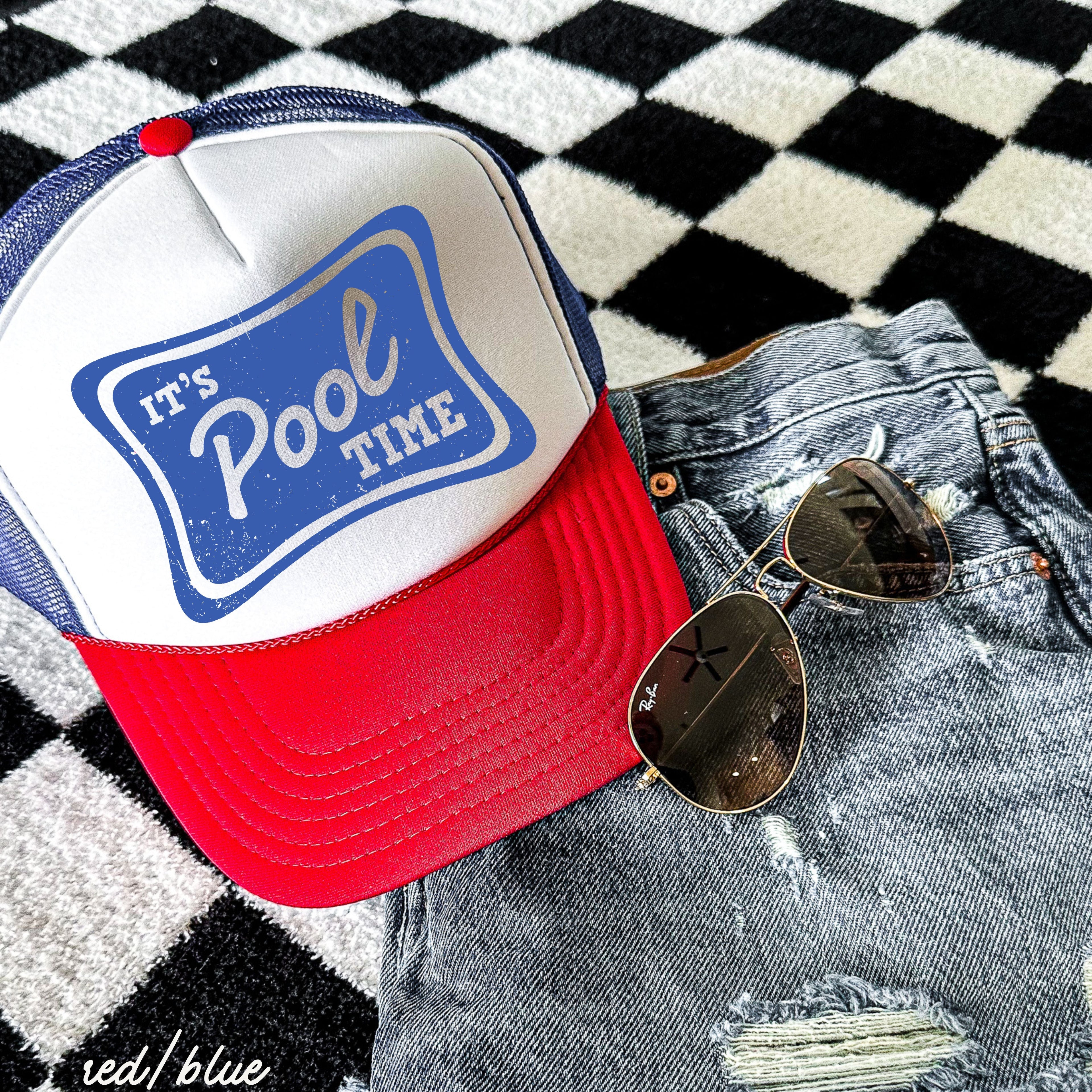 It's Pool Time Trucker Hat