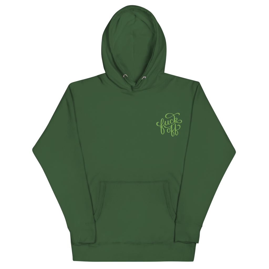 Fuck Off Embroidered Hoodie