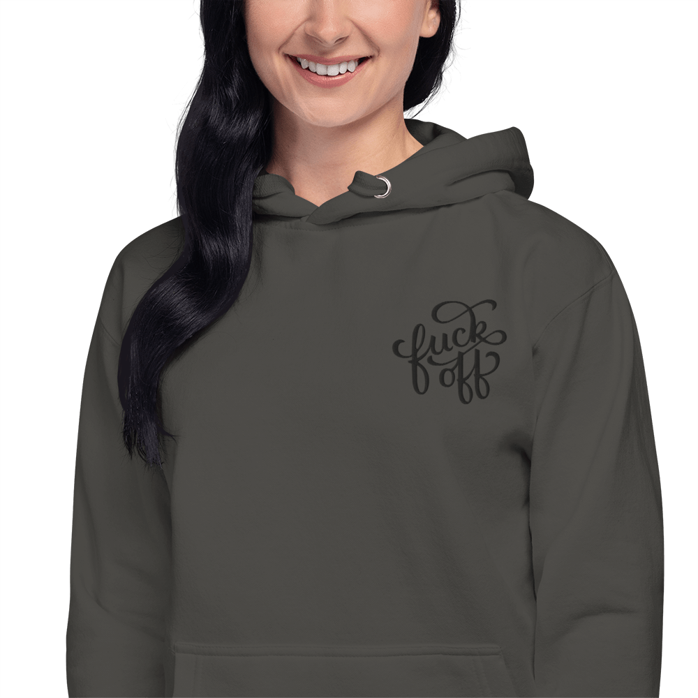 Fuck Off Embroidered Hoodie