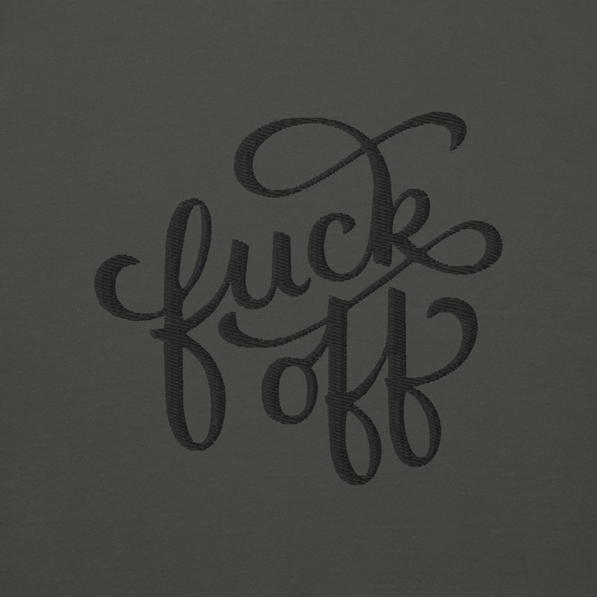 Fuck Off Embroidered Hoodie