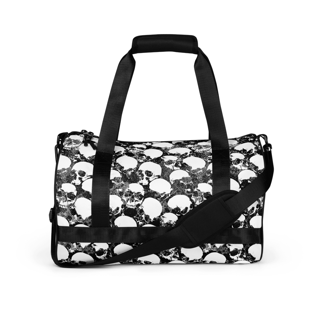 Grunge Skull All-Over Print Gym Bag