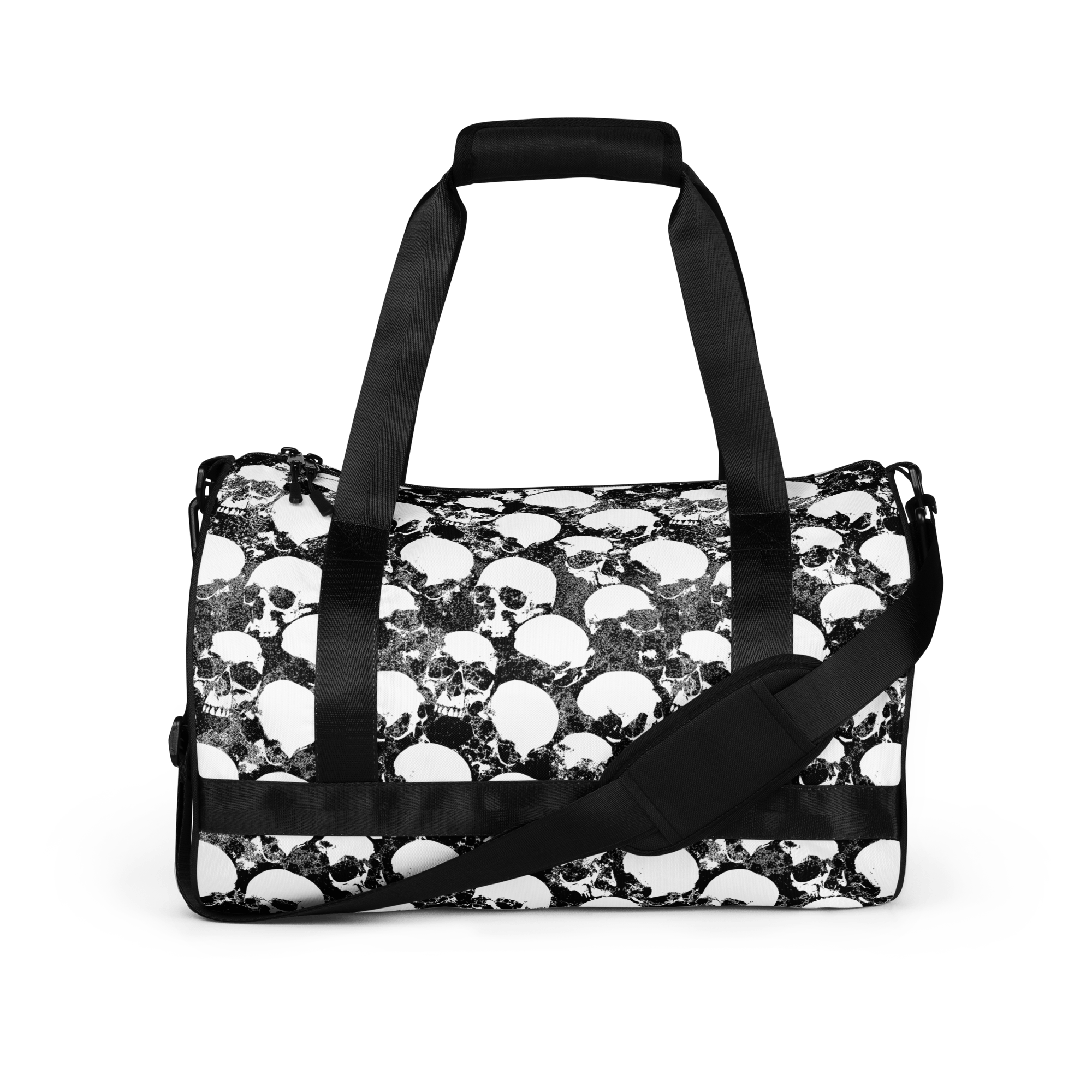 Grunge Skull All-Over Print Gym Bag