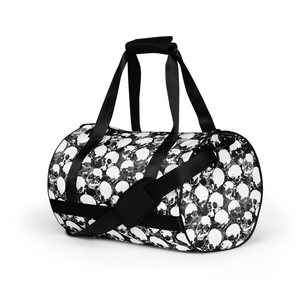 Grunge Skull All-Over Print Gym Bag
