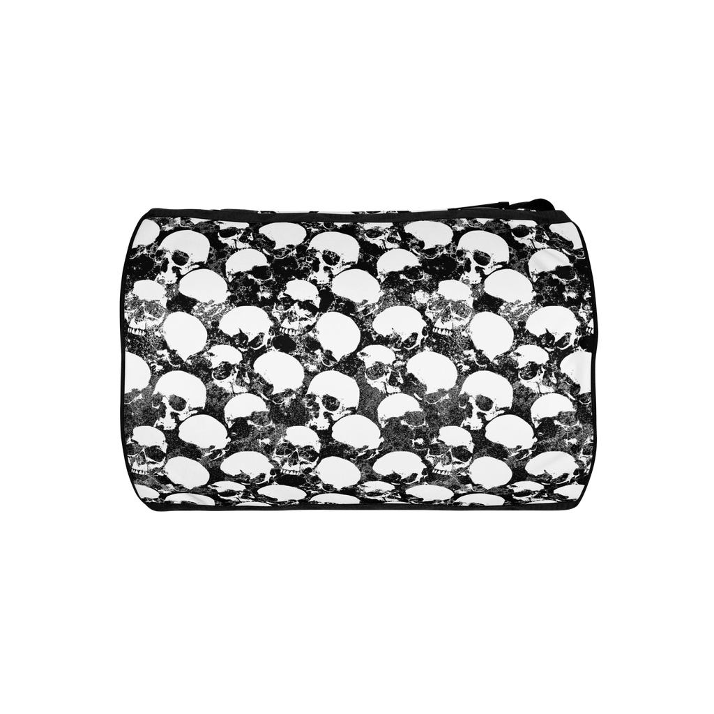 Grunge Skull All-Over Print Gym Bag