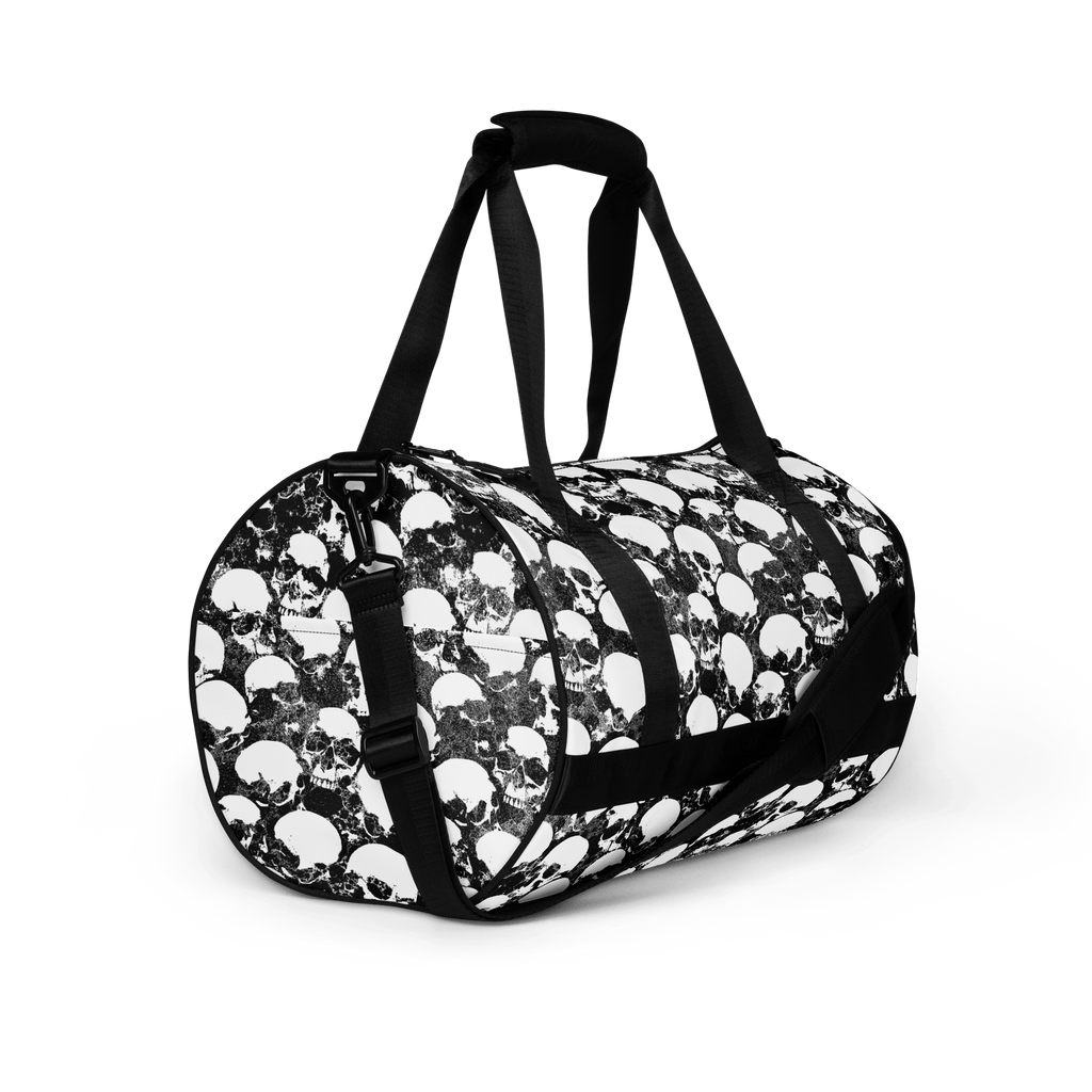 Grunge Skull All-Over Print Gym Bag