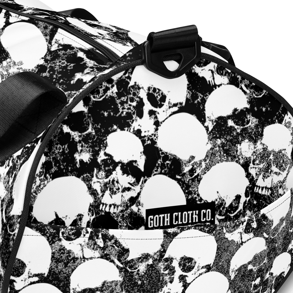 Grunge Skull All-Over Print Gym Bag