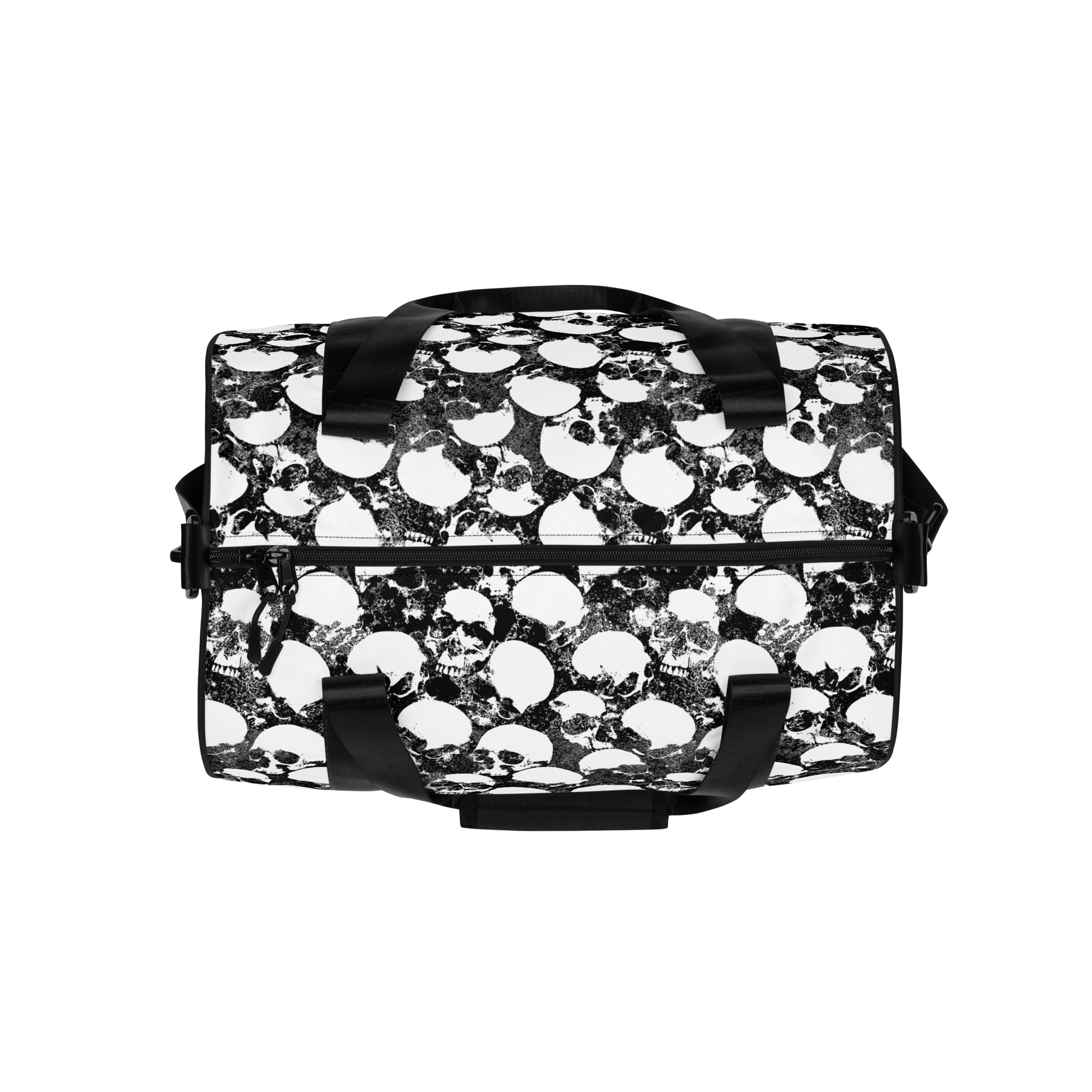 Grunge Skull All-Over Print Gym Bag