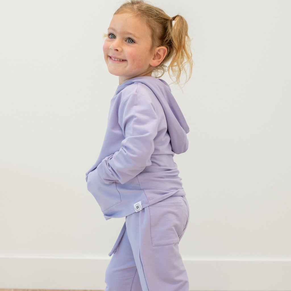 Orchid Petal Hooded Jogger Set