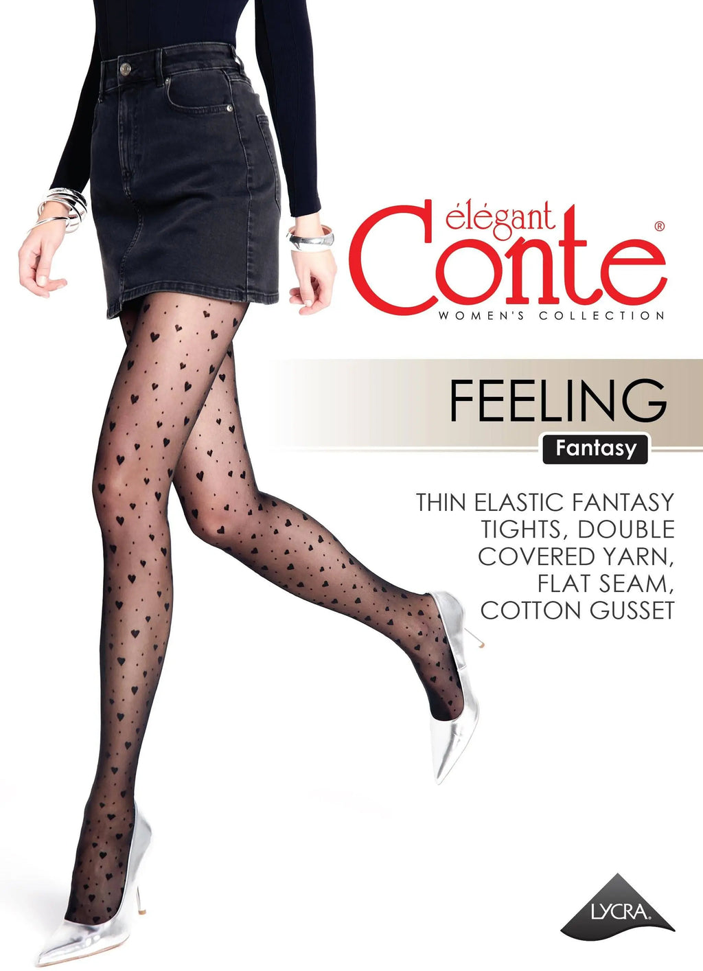 Conte Feeling Tights – Hearts & Dots
