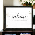 Welcome to Our Beautiful Chaos — Framed Wood Sign