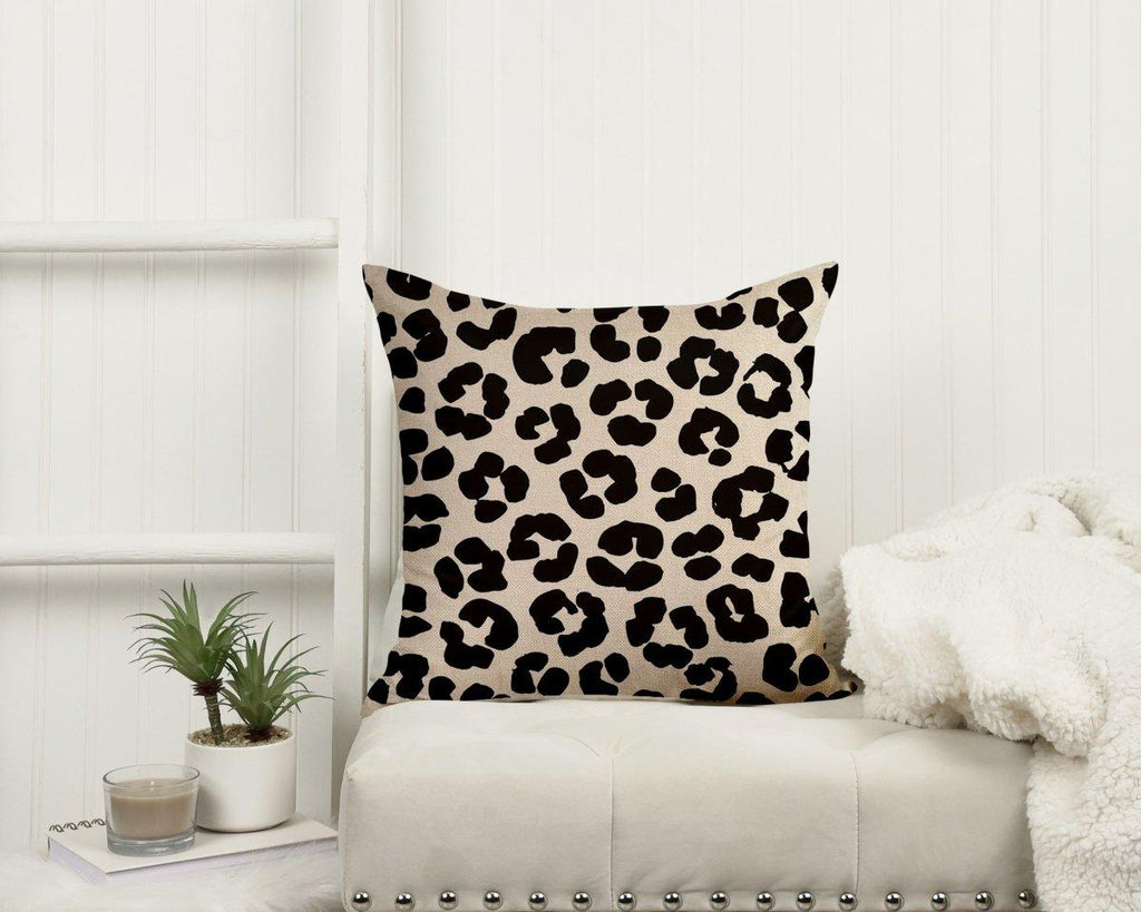 Leopard Print Throw Pillow