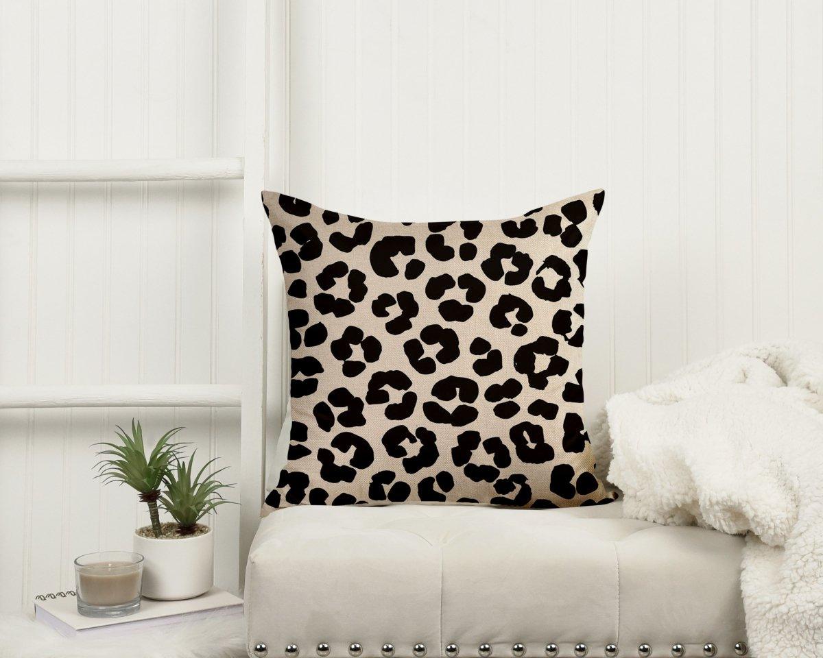 Leopard Print Throw Pillow