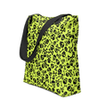 Lime Bones Tote Bag