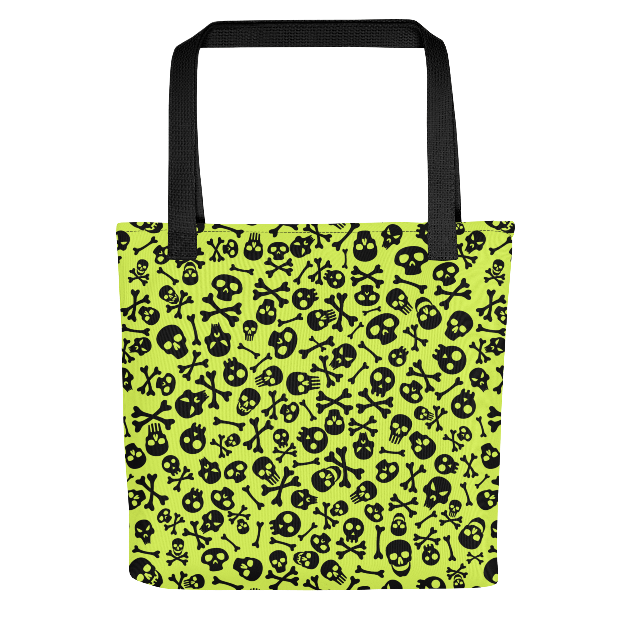 Lime Bones Tote Bag