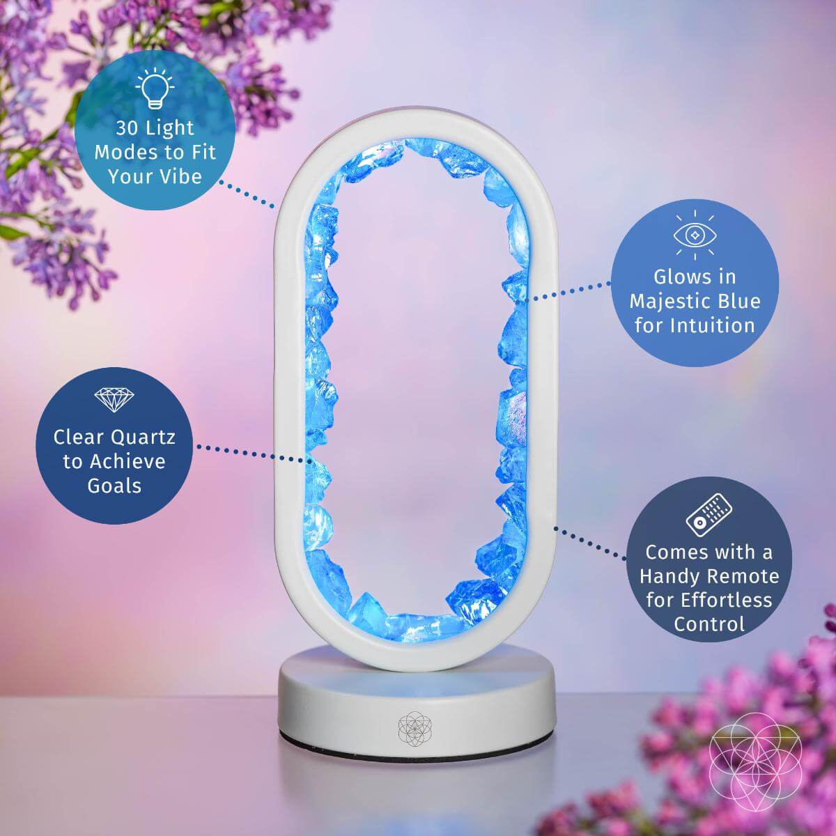 Clear Quartz Aura Lamp