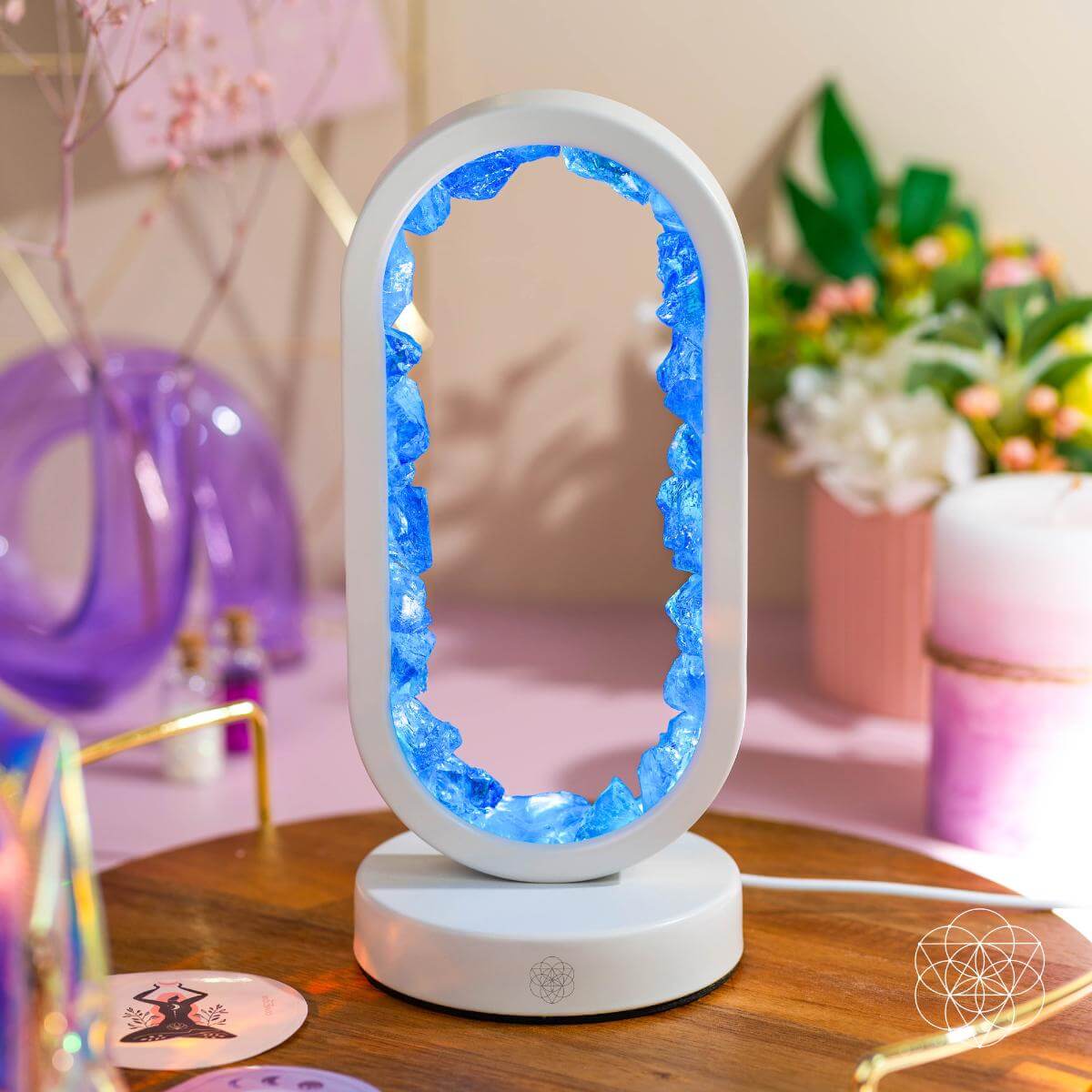 Clear Quartz Aura Lamp