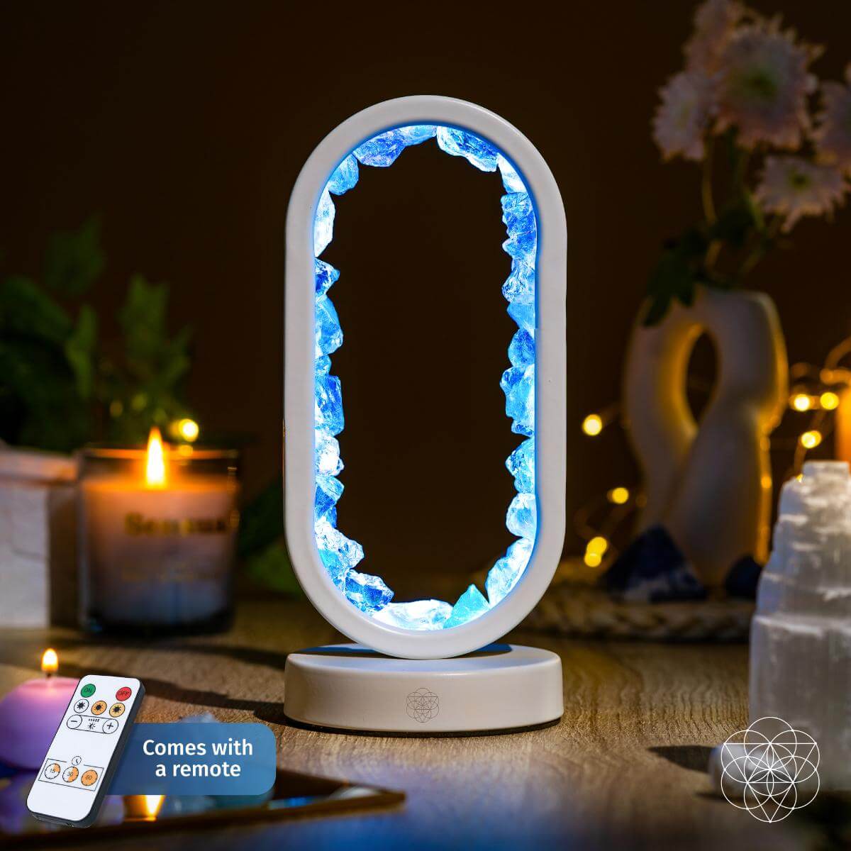 Clear Quartz Aura Lamp