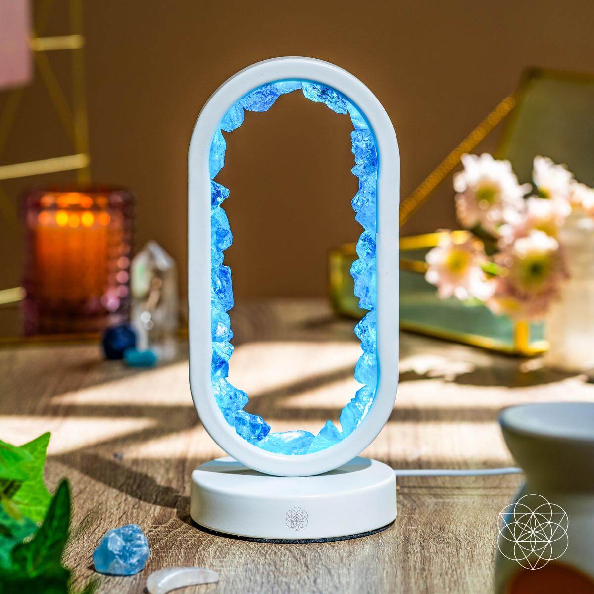 Clear Quartz Aura Lamp