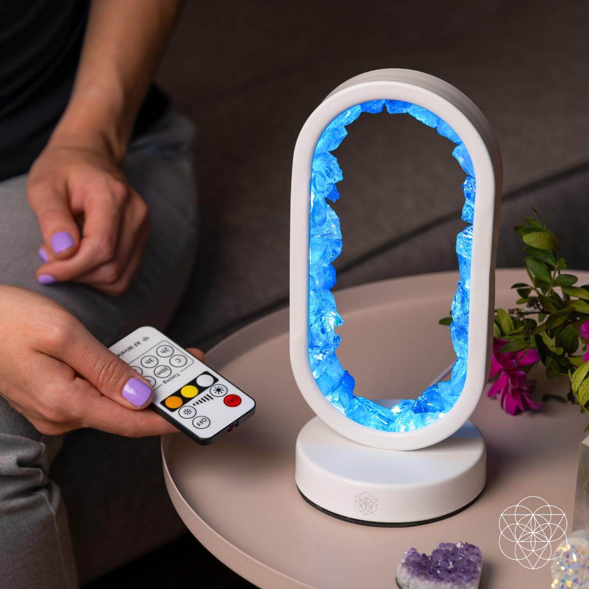 Clear Quartz Aura Lamp