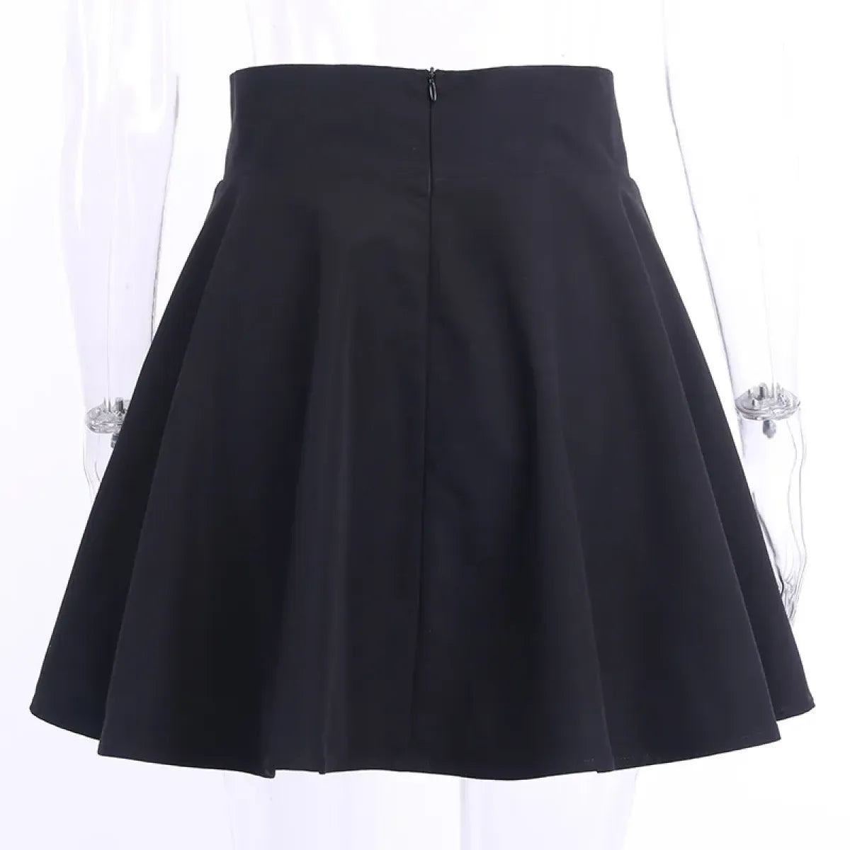 Gothic Lace-Up Mini Skirt