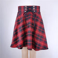 Gothic Lace-Up Mini Skirt