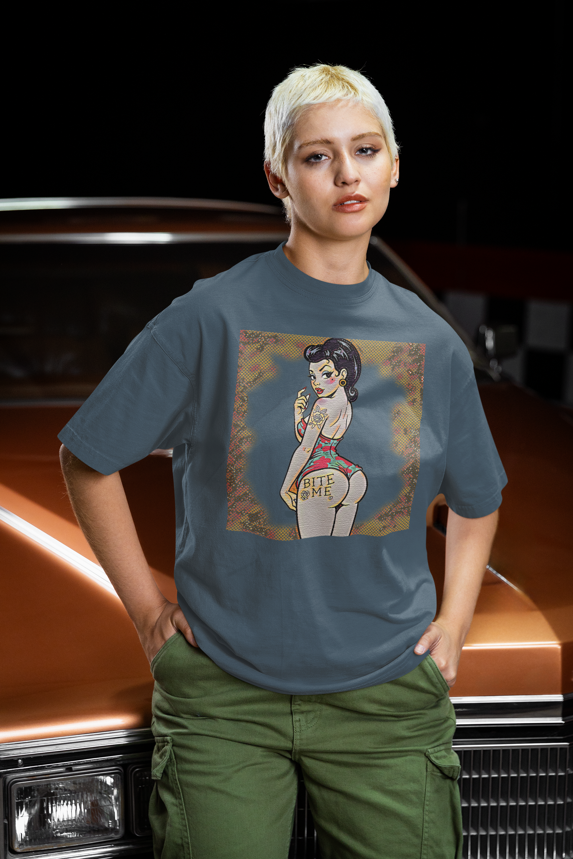 Bite Me Slim Fit Graphic Tee