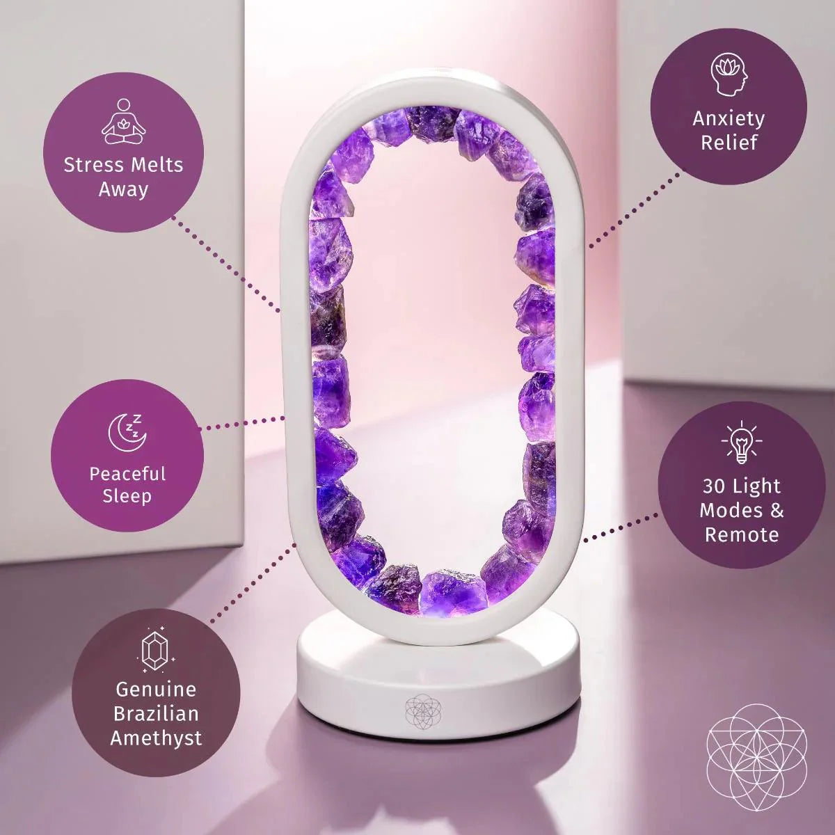 Portal to Peace Amethyst Lamp