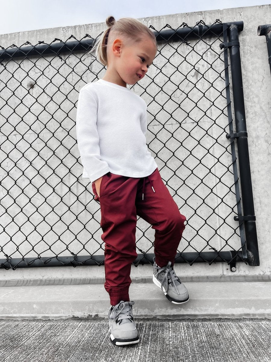 Veteran Slim Fit Jogger — Crimson