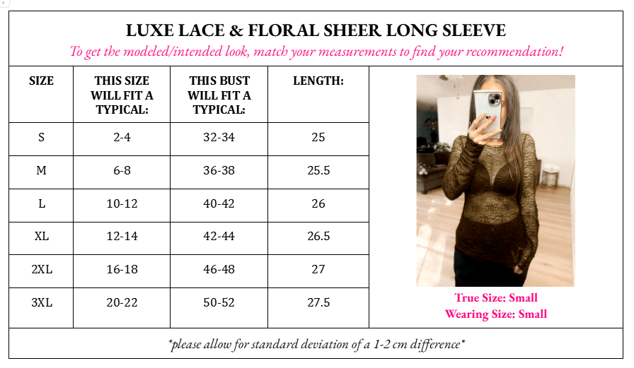 Luxe Lace and Floral Textured Long Sleeve Sheer Top
