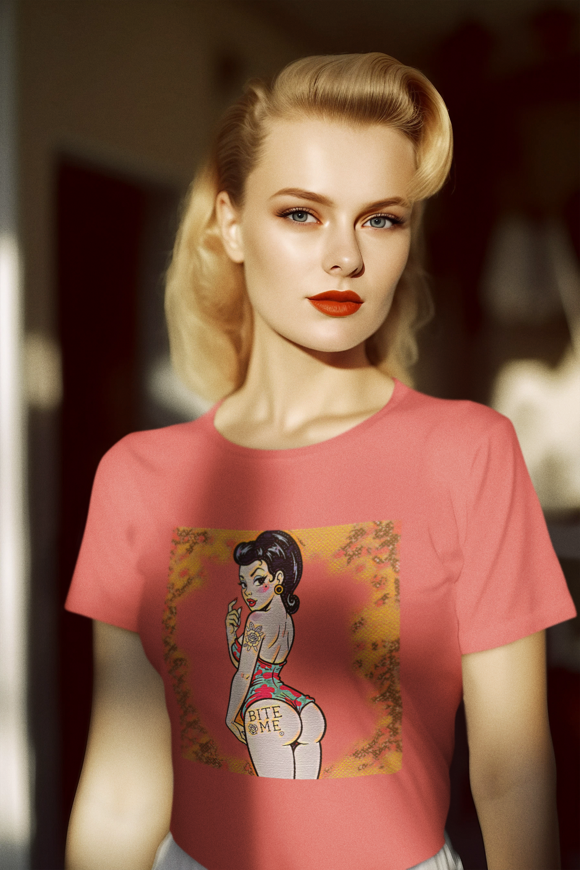 Bite Me Slim Fit Graphic Tee