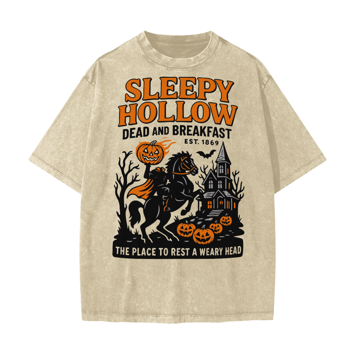 Sleepy Hollow Bed & Breakfast Acid Wash Tee