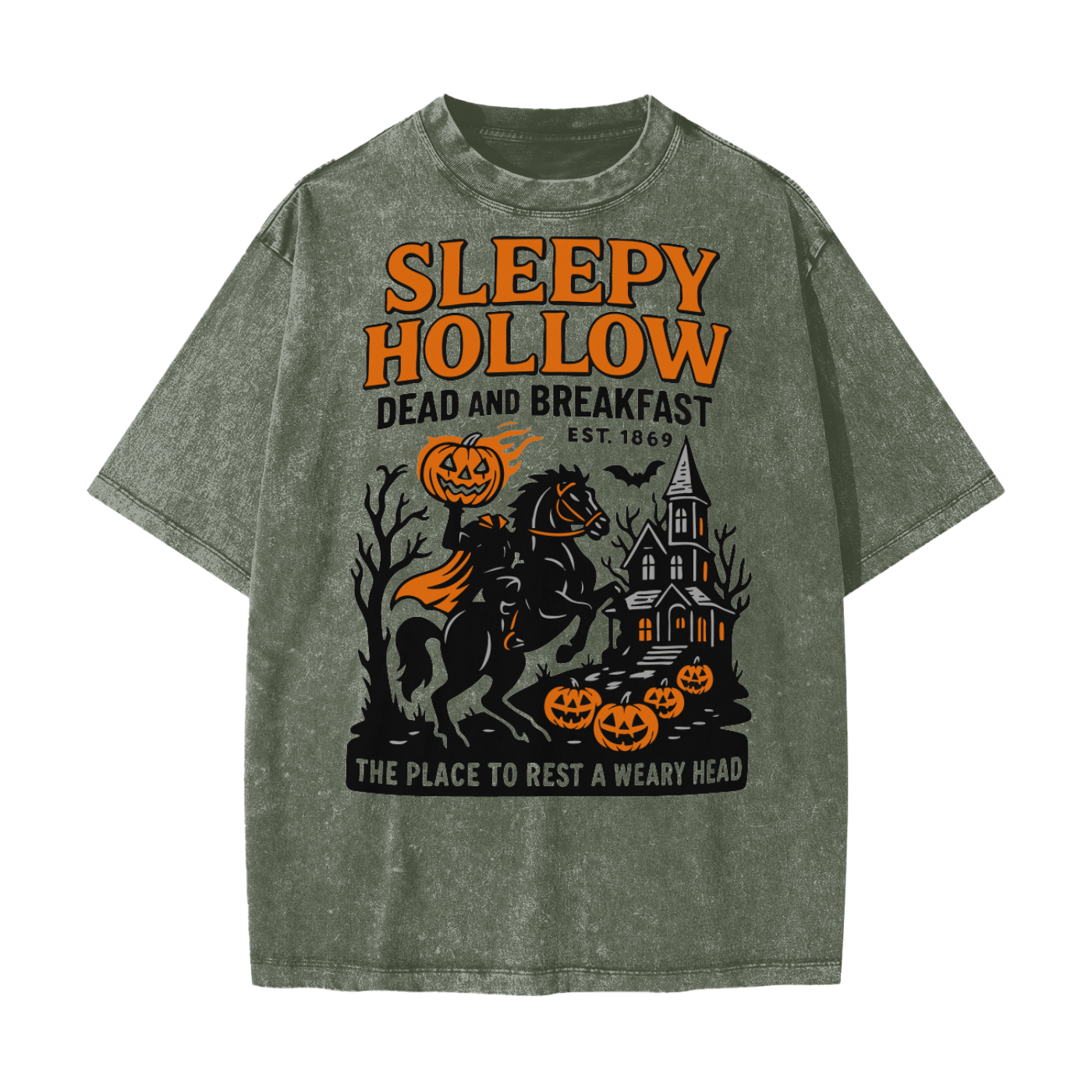 Sleepy Hollow Bed & Breakfast Acid Wash Tee