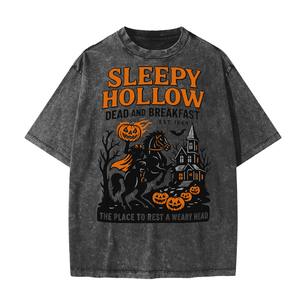 Sleepy Hollow Bed & Breakfast Acid Wash Tee