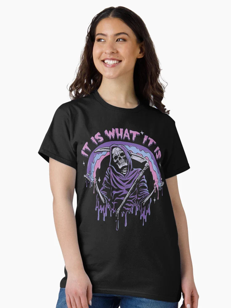 Death ~ It Is What It Is ~ Pastel Goth Grim Reaper Drip