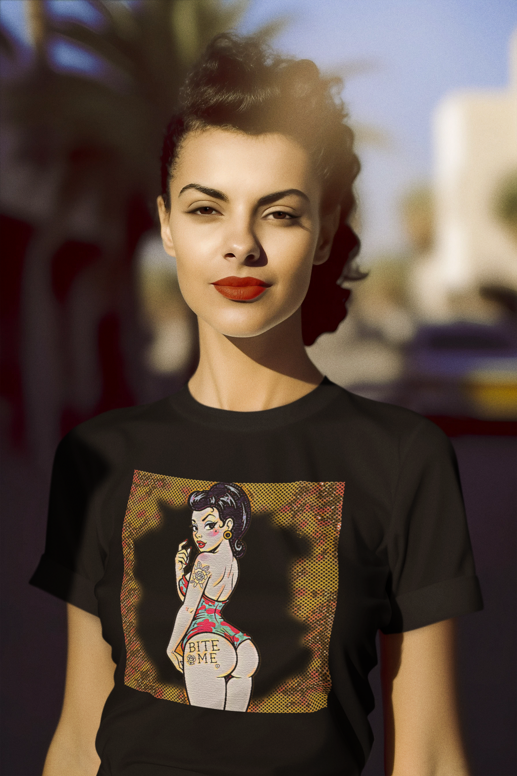 Bite Me Slim Fit Graphic Tee