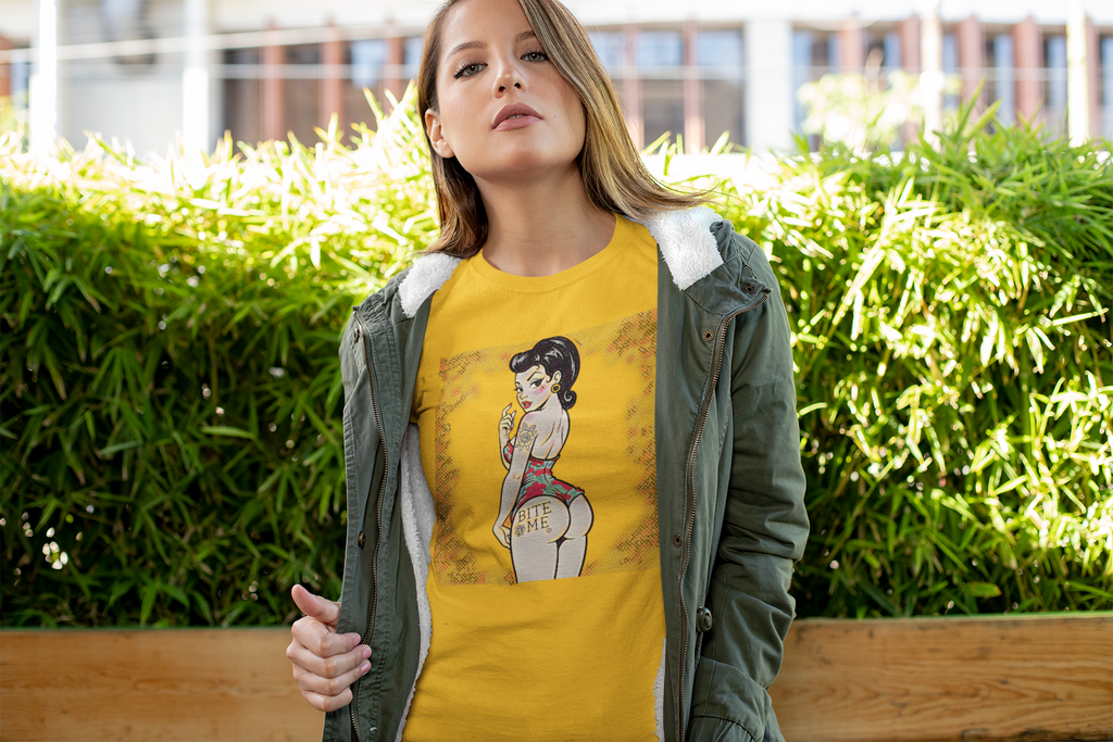 Bite Me Slim Fit Graphic Tee
