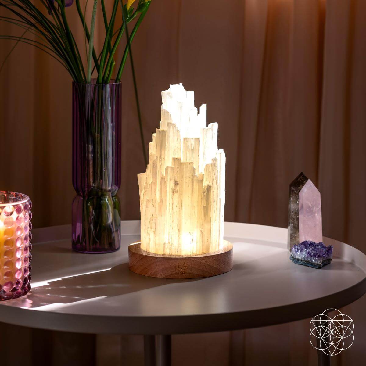 Selenite Liquid Light Lamp