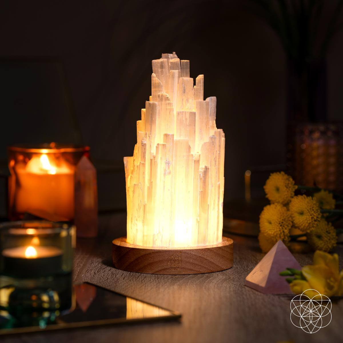 Selenite Liquid Light Lamp