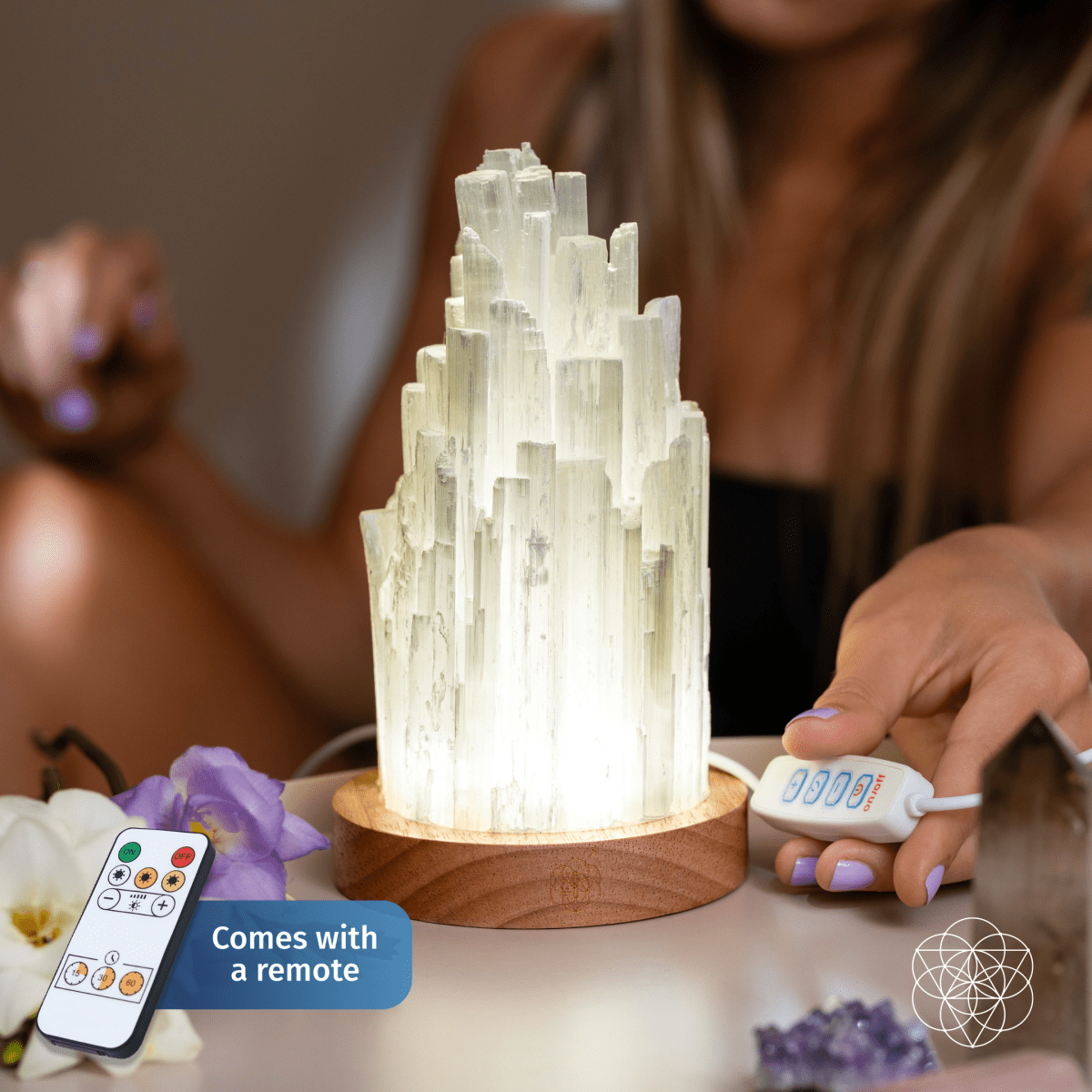 Selenite Liquid Light Lamp